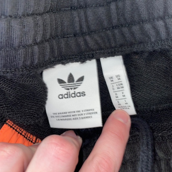 Adidas Orange/Black Sweatpants - Picture 2 of 3
